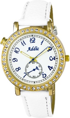 Addic Bold & Beautiful White & Gold Watch  - For Women   Watches  (Addic)