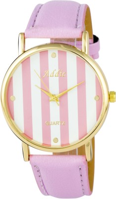 Addic Proud of My Stripes Classy Light Pink Watch  - For Women   Watches  (Addic)