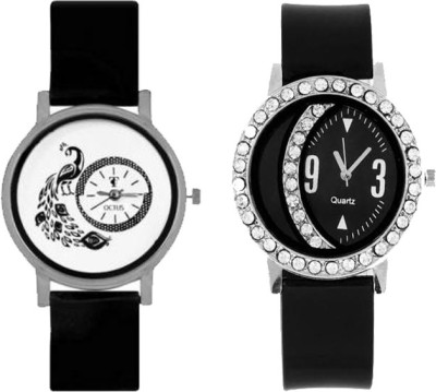 CM Stylish Dial Multicolor rich look combo of 2 Stylish Pattern Corporate Imperial Watch  - For Women   Watches  (CM)