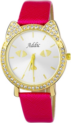 Addic Naughty Cat Super Cute Pink & Gold Watch  - For Women   Watches  (Addic)