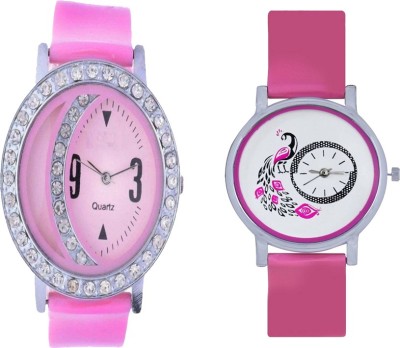 CM Stylish Dial Multicolor rich look combo of 2 Stylish Pattern Corporate Imperial Analog Watch  - For Women   Watches  (CM)