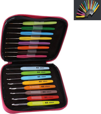 

Futaba Crochet Hooks Yarn Knitting Needles Set Kit - 16Pcs