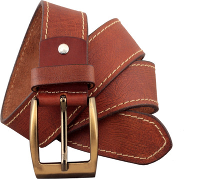 

VENER FABICA Men Casual, Evening, Formal, Party Tan Genuine Leather Belt