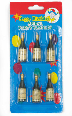 

Funcart Funcart Funcart Champagne shaped candles (6 small candles) [Toy] Candle(Multicolor, Pack of 6)