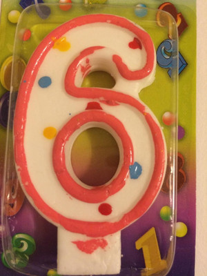 

Funcart Funcart Pink Number 6 Dotted Candle Candle(Multicolor, Pack of 1)