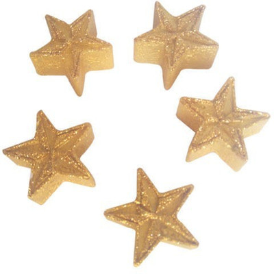 

Funcart Funcart Set of 5 pcs Golden Colour Star Shape floating Candles Candle(Brown, Pack of 1)