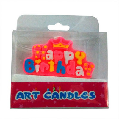 

Funcart Funcart HAPPY BIRTH DAY CROWN PINK CANDLE CANDLE Candle(Multicolor, Pack of 1)