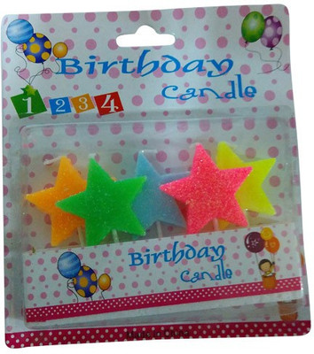 

Funcart Funcart MULTICOLOR STAR ON STICK CANDLE Candle(Multicolor, Pack of 1)