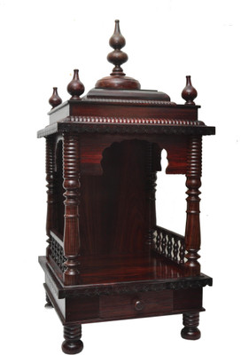 

Pavitra Ghar 15" x 15" x 33" Sheesham wood Temple Wooden Home Temple(Height: 39 cm)