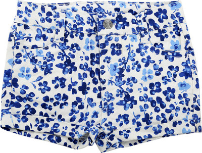 

Shishu Short For Girls Casual Floral Print Cotton(Blue, Pack of 1