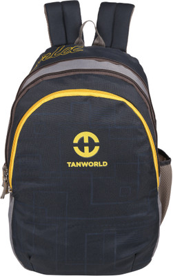 

TANWORLD 15 inch Expandable Laptop Backpack(Black, Grey), Yellow
