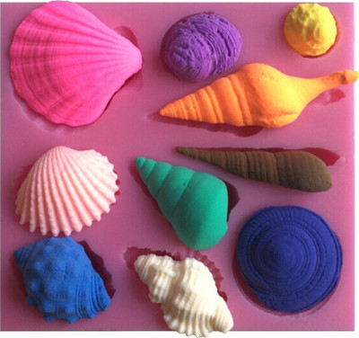 

Futaba Sea Shell And Conch - Cup Fondant Decoration Mould(Pack of 1)