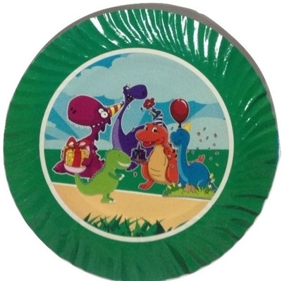 

Funcart Funcart Barneys Dino Theme 9'' paper plates (10pcs) Plate(Pack of 10)