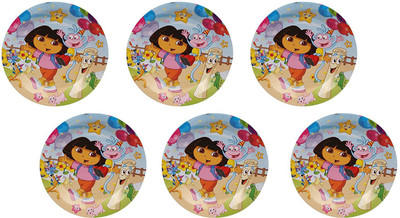 

Funcart Funcart Dora the explorer 9 inches plates ( 6 pcs/pack) Plate(Pack of 6)