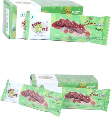 

Just eat Snack on the go... Chocomagic Orange and Caramel(Each Pack of 4 Bar) Energy Bars(8 No, orange, caramel)