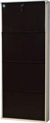 Delite Kom 24 Inches wide Infinity Four Door Powder Coated Wall Mounted Metallic Coffee Metal, Metal, Metal Shoe Rack(Brown, 4 Shelves, DIY(Do-It-Yourself)) Delite Kom 24 Inches wide Infinity Four Door Powder Coated Wall Mounted Metallic Coffee Metal, Metal, Metal Shoe Rack(Brown, 4 Shelves, DIY(Do-It-Yourself))
