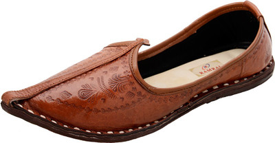 

Ramraj Traditional Mojari For Man Mojaris For Men(Brown