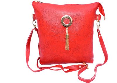 

Delano Girls Casual Red PU Sling Bag