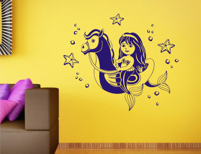 

Wall Guru  Wall Sticker For Living Room Sticker(Pack of 1, Blue