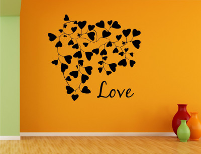 

Wall Guru  Wall Sticker For Living Room Sticker(Pack of 1, Black