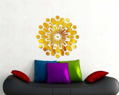

Naveed Arts  Acrylic Sticker Sticker(Pack of 1, Gold