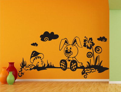 

Wall Guru  Wall Sticker For Living Room Sticker(Pack of 1, Black