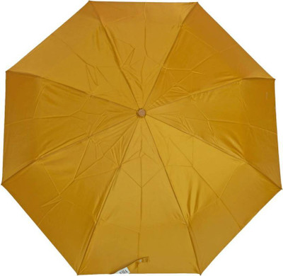 

Capstone 3 FOLD UMBRELLA MANUAL OPEN PLAIN DESIGN FOR RAINY AND SUMMER Umbrella(Yellow)