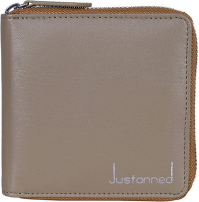 

Justanned Women Beige Genuine Leather Wallet(3 Card Slots)