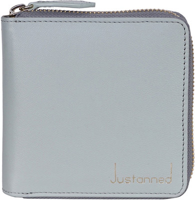 

Justanned Women Blue Genuine Leather Wallet(3 Card Slots)