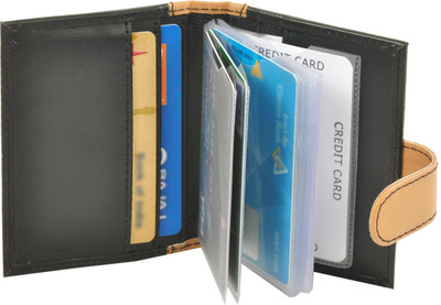 

PELLET 20 Card Holder(Set of 1, Black)