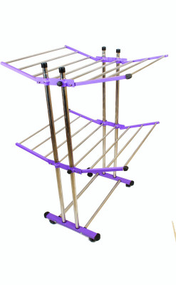 

Lakshaya Metal Body 2 Tier Steel Floor Cloth Dryer Stand(Multicolor)
