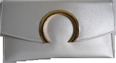 

Mahadev Exports Party Silver Clutch