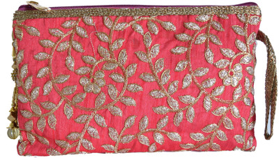 

Mahadev Exports Party Pink Clutch
