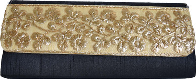 

Mahadev Exports Party Black Clutch