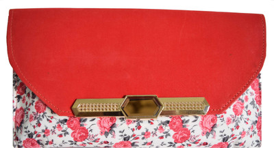 

Mahadev Exports Party Red Clutch