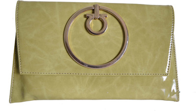 

Mahadev Exports Party Green Clutch