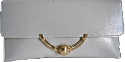 

Mahadev Exports Party Silver Clutch