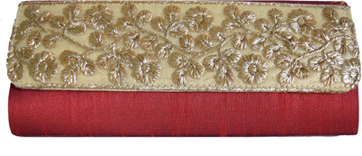

Mahadev Exports Party Maroon Clutch