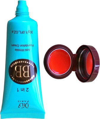 oily Anti wrinkle Foundation With Lipgloss(Set of 1)
