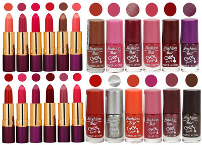 

Rythmx 12 Lipstick With 12 Nail Polish Special Gift Pack Combo (24 Pcs Set)(Set of 24)
