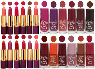 

Rythmx 12 Lipstick With 12 Nail Polish Special Gift Pack Combo (24 Pcs Set)(Set of 24)