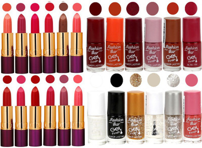 

Rythmx 12 Lipstick With 12 Nail Polish Special Gift Pack Combo (24 Pcs Set)(Set of 24)