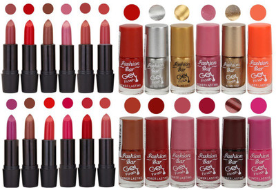 

Rythmx Girls Selection Makeup Set 12 Lipstick 12 Nail Paint(Set of 24)
