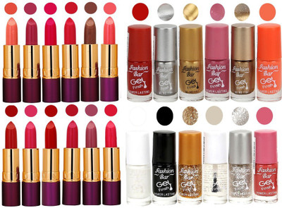 

Rythmx 12 Lipstick With 12 Nail Polish Special Gift Pack Combo (24 Pcs Set)(Set of 24)