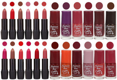 

Rythmx Girls Selection Makeup Set 12 Lipstick 12 Nail Paint(Set of 24)