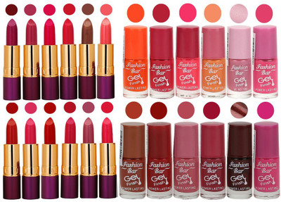 

Rythmx 12 Lipstick With 12 Nail Polish Special Gift Pack Combo (24 Pcs Set)(Set of 24)