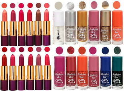 Rythmx 12 Lipstick With 12 Nail Polish Special Gift Pack Combo (24 Pcs Set)(Set of 24)