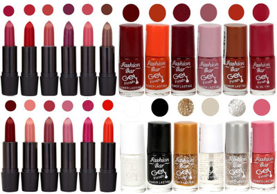 

Rythmx Girls Selection Makeup Set 12 Lipstick 12 Nail Paint(Set of 24)