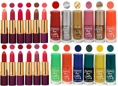 

Rythmx 12 Lipstick With 12 Nail Polish Special Gift Pack Combo (24 Pcs Set)(Set of 24)