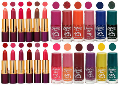 

Rythmx 12 Lipstick With 12 Nail Polish Special Gift Pack Combo (24 Pcs Set)(Set of 24)